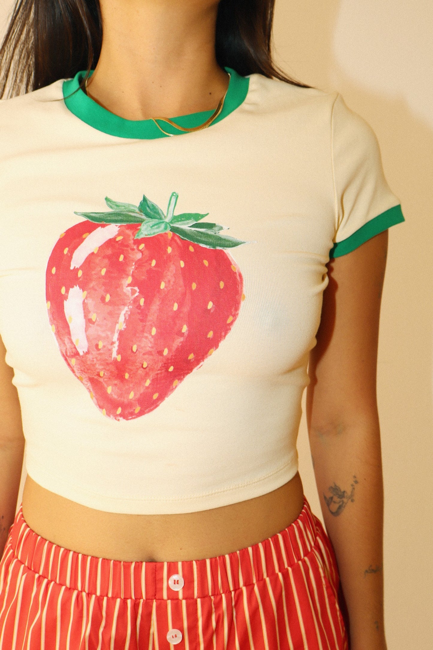 Strawberry Custard Mini Tee