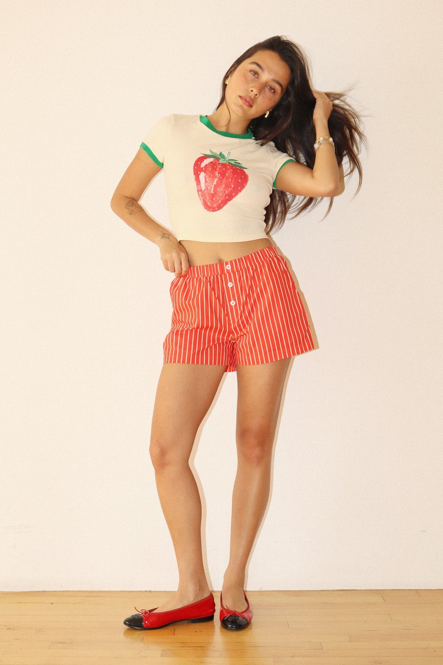 Strawberry Custard Mini Tee
