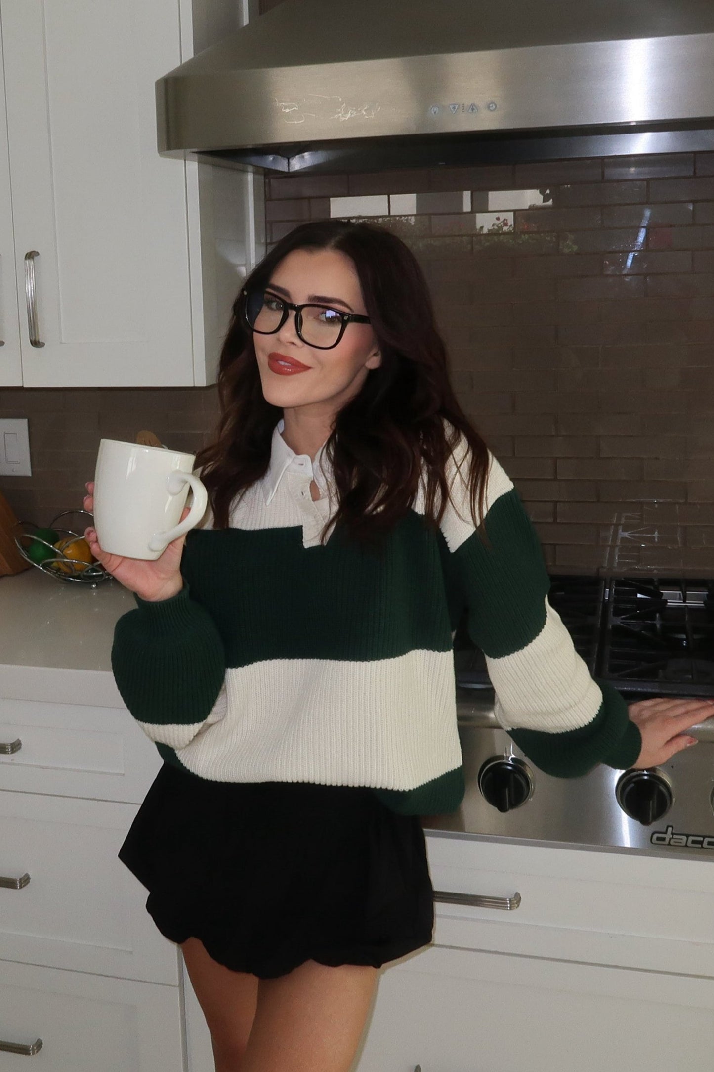 Rugby Oversized Polo Sweater