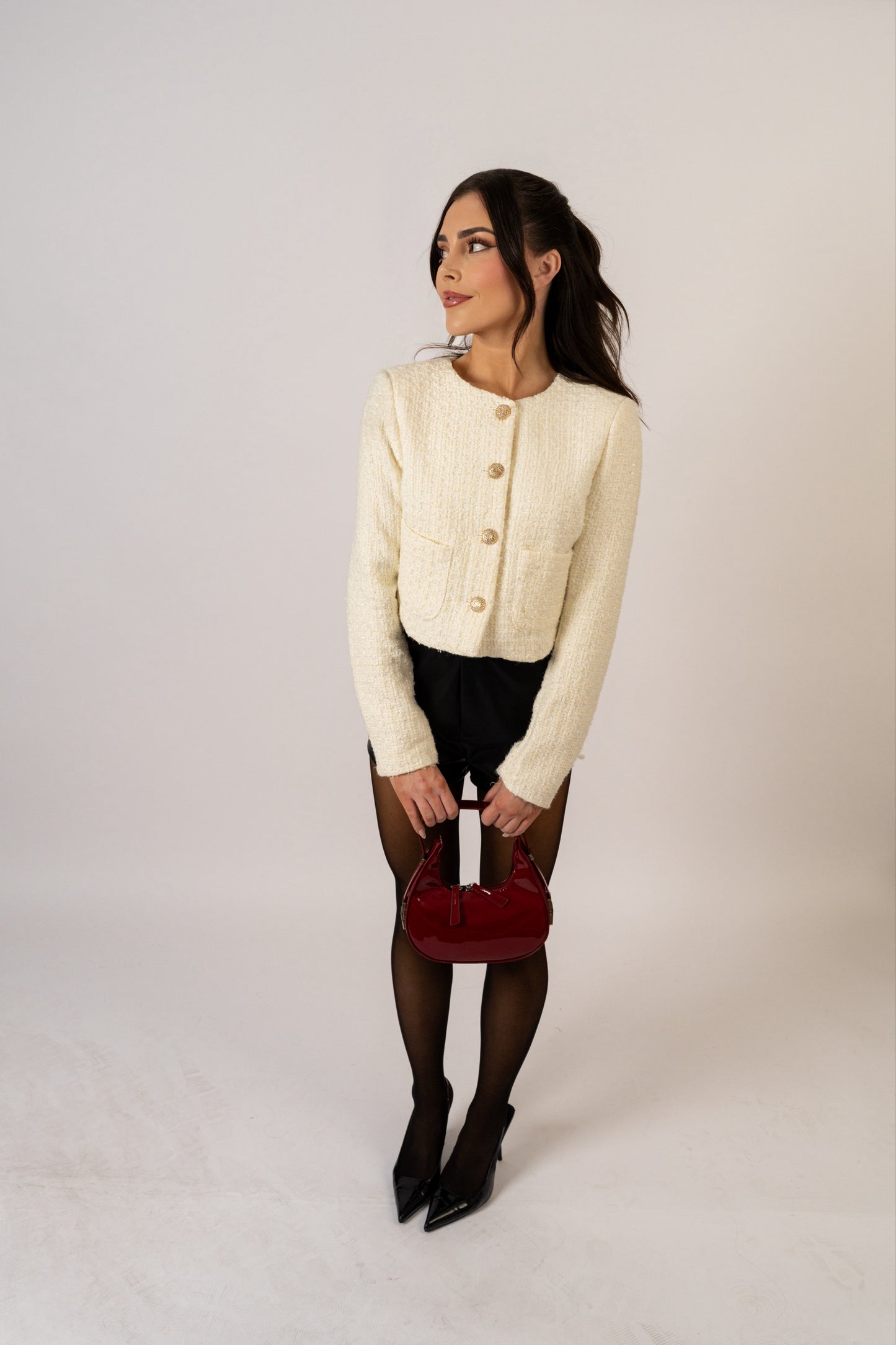 Tweed Old Money Crop Jacket
