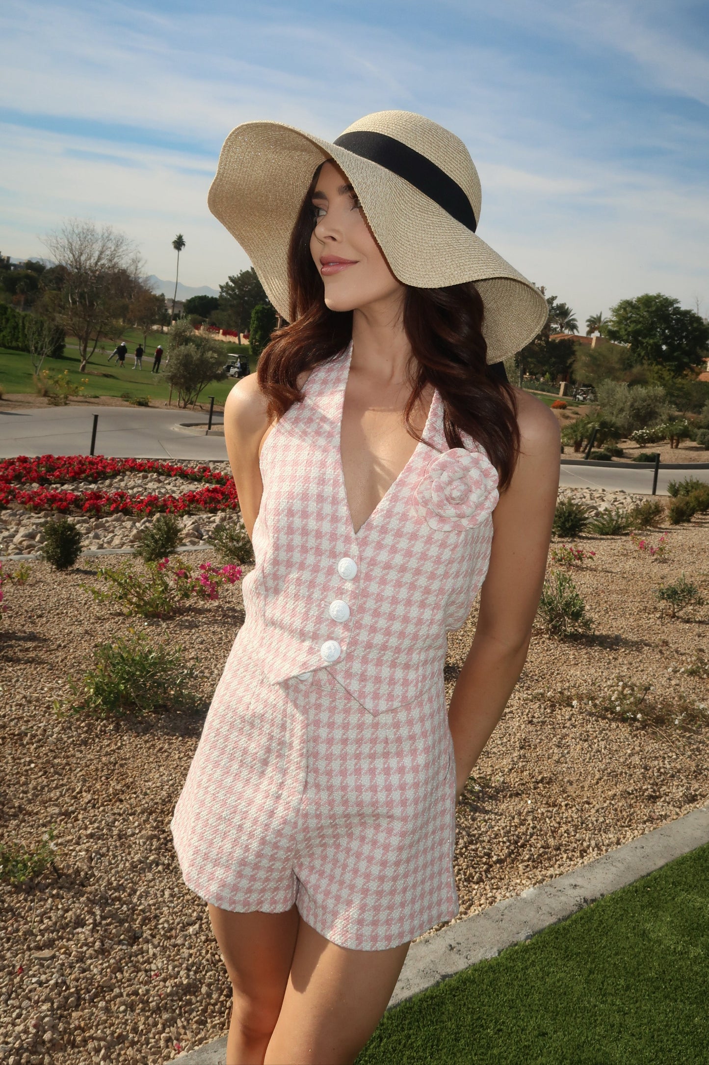 Houndstooth Tweed Set