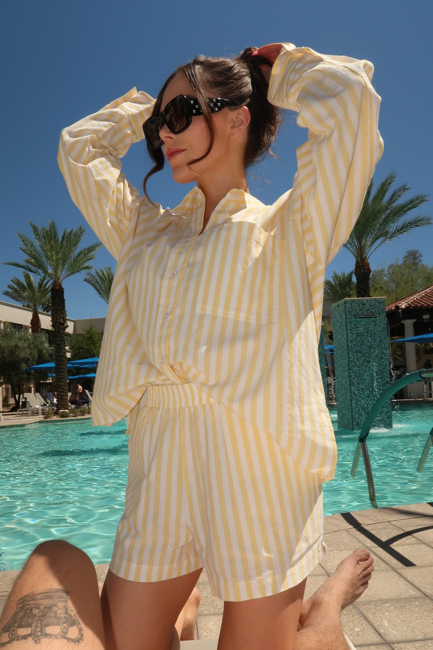 Lemon Striped Boxer Shorts